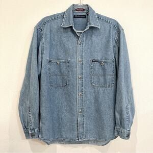 Vintage Pepe Jeans London Portobello Road W11 Denim Button Up Shirt - Small